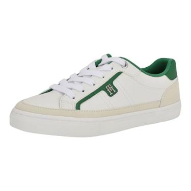 Imagem de Tommy Hilfiger Tênis feminino Lencet, Branco Multi 141, 39