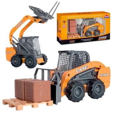 Imagem de Brinquedo Carregadeira Empilhadeira Case Realista Escala 1:26 Modelo S