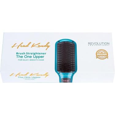 Imagem de Head Kandy Uma Escova Alisadora De Cabelo Superior Com Aquecimento, Revestimento Cerâmico Quente, Tecnologia Anti-Escaldante, Azul-Petróleo