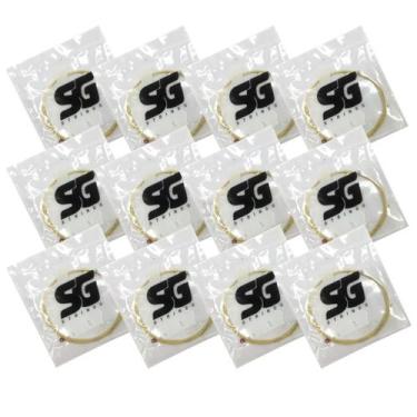 Imagem de KIT 12 Corda avulsa violão aço LÁ (quinta) encapad bronze SG