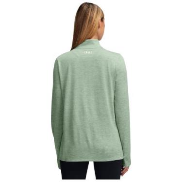 Imagem de Moletom de Treino Under Armour Tech 1/2 Zip Twist Feminino, Verde, M