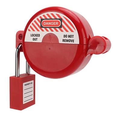 Imagem de Asixxsix Bloqueio d a Válvula de Porta, Trava de Travamento à Prova de Calor Trava d a Válvula Com Cadeado de Segurança, de Torneira Ao Ar Livre, Dispositivo de Segura