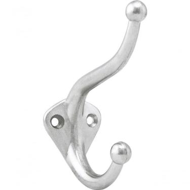 Imagem de Cabide Duplo Grande Metálico Niquelado - Nove54