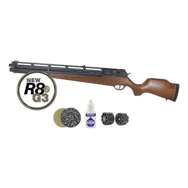 Imagem de Carabina De Pressão Pcp Rossi R8 G3 Madeira Std 6.35mm 8 Tir