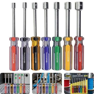 Imagem de Jogo Chave Canhão 5 - 11 Mm 7 Peças Aço Carbono Tradestar