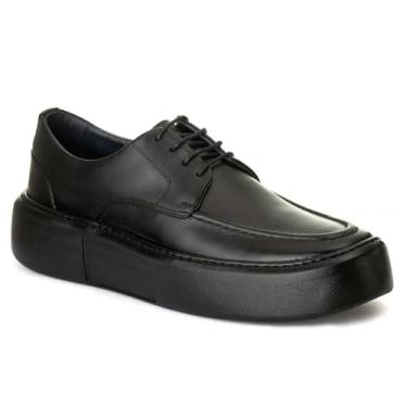 Imagem de Tênis Sneaker Mr Light Confort Masculino Solado Alto em Couro Premium