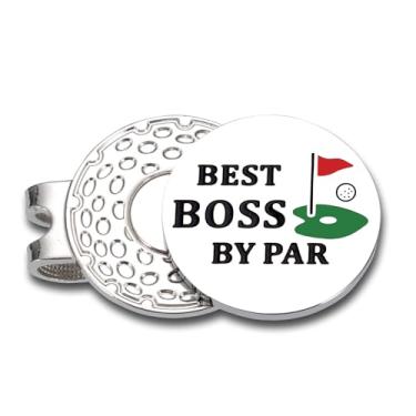 Imagem de Presentes para Boss Bola de Golfe Marcador Chapéu Clipe para Homens Chefe Feminino Gerente Colega de Trabalho Deixando Presentes para Líder Mentor Supervisor Melhor Chefe por Par Christmas National
