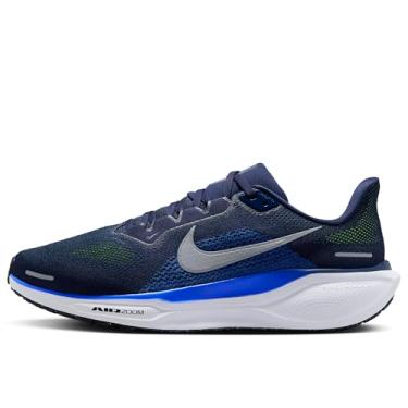 Imagem de Nike Tênis de corrida masculino Pegasus 41, Azul marinho meia-noite/prata refletiva, 45