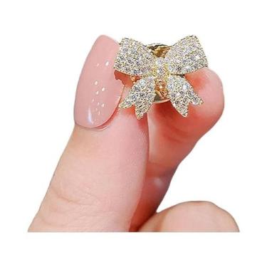 Imagem de Broche De Flor Feminino Com Laço Em Metal, Pin De Lapela Anti-reflexo,