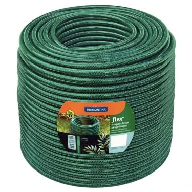 Imagem de Mangueira Flex 3-4" Tramontina Em Pvc Verde 3 Camadas 50m