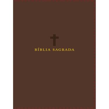 Imagem de Biblia Nvi - Couro Soft, Marrom, Letras De Jesus Em Vermelho