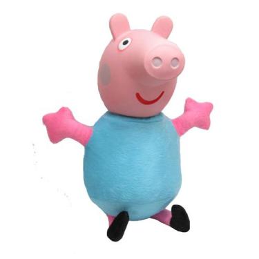 Imagem de Pelúcia Peppa Pig 30Cm Brinquedo Vestido Azul - Pop!