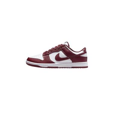 Imagem de Nike Tênis masculino retrô Dunk Low, Vermelho/branco/vermelho, 39