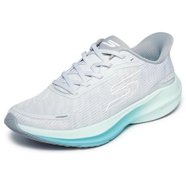 Imagem de Skechers Tênis feminino Skx Aero Pulse, Cinza/Aqua, 8.5 Wide
