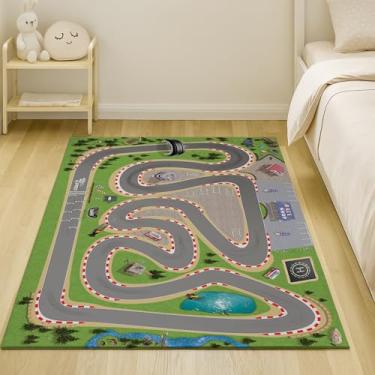 Imagem de Pista Para Carrinhos Miniatura Automóveis Infantil 120x100cm