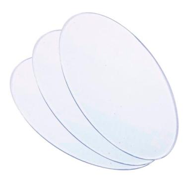 Imagem de Base Acrílica Oval 100 10x6 Para Biscuit + 50 Espiral Transparente Art