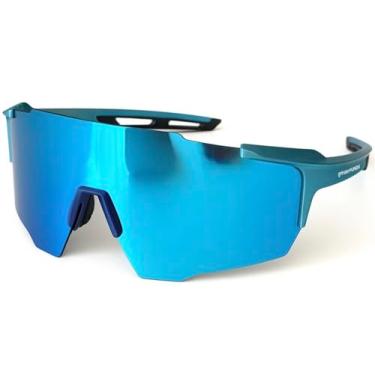 Imagem de grinderPUNCH Óculos de sol de corrida de beisebol para homens e mulheres, óculos de ciclismo, softball, proteção polarizada UV400, Azul