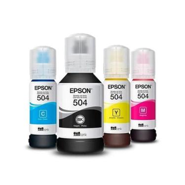 Imagem de Kit 4 Refil de Tinta 504. 01 Black, 01 Cyan, 01 Magenta, 01 Yellow . P