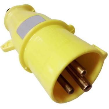 Imagem de Plugue 2p+t 16a 110-130v 4h Amarelo - S-3074 - Steck Plug 2p+t16a 110-130v 4ham S-3074...