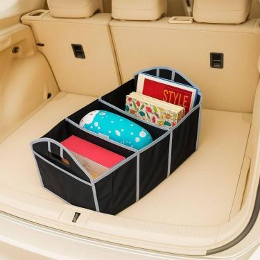Imagem de Organizador Dobrável Multiuso Porta Malas Carro Com Bolsos