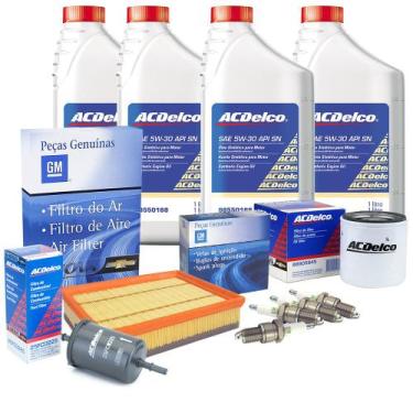 Imagem de Kit Revisao Troca De Oleo Velas Filtros 1.0 Pecas Genuinas Gm Onix pri
