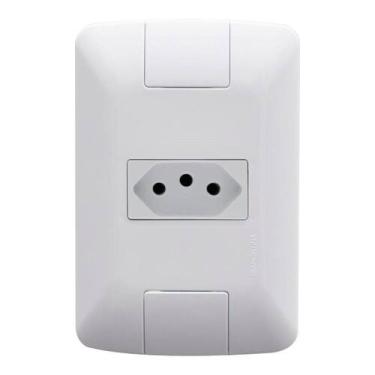 Imagem de Tomada Aria Tramontina 2P+T 10A com Placa Branco