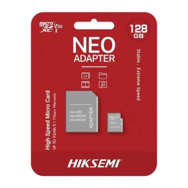 Imagem de Cartão 128GB Micro SD - Classe 10 - com Adaptador - Hiksemi - HSTFC1128GADAPTER