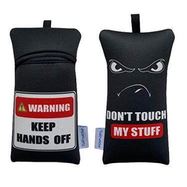 Imagem de Tainada Bolsa de transporte de neoprene à prova de choque para smartphone com cordão de pescoço e mosquetão para iPhone 15/14/13 Pro; 15/14; Samsung S24, S23, A54, Z Fold5; Google Pixel 8/7 (mantenha