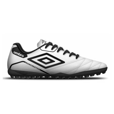 Imagem de Chuteira Society Umbro Manchester Costurada Adulto Original (Branco, BR, Adulto, Numérico, 39)
