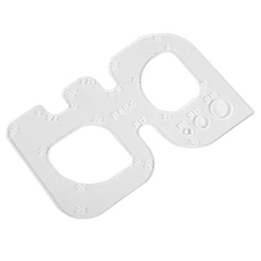 Imagem de Generic Artesanato de Couro, Ferramenta de Posicionamento de Couro Fácil de Transportar, Portátil para Bolsa de Carteira DIY Artesanato de Amadores Profissionais Iniciantes (C (régua de canto redondo))