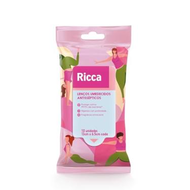 Imagem de LENÇOS UMEDECIDOS ANTISSEPTICOS RICCA ROSA 10 PCS
