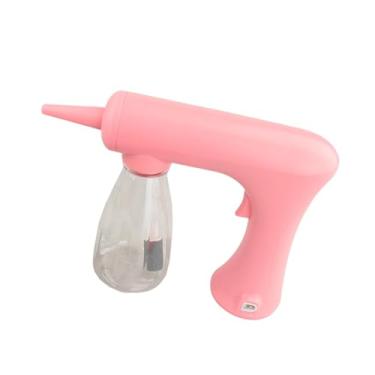 Imagem de oshhni Máquina de espuma com dispensador de garrafas com carregamento USB, fácil de usar, máquina de espuma rápida para quente para casa, salão de barbearia, Rosa