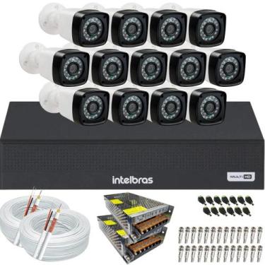 Imagem de Kit Cftv 13 Câmeras Segurança Full Hd Dvr Intelbras 1116c