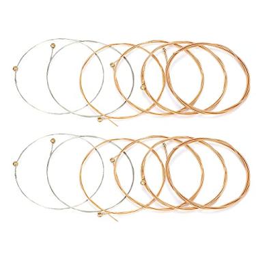 Imagem de ZJchao Cordas de Guitarra Elétrica, Guitarra de Cordas de Nylon 12 PCS de Folk de Acústica 12 de de Acessórios de Substituição Peças de Instrumentos Musicais