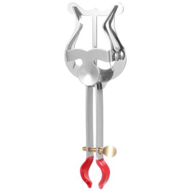 Imagem de IMIKEYA Lira de trompete prata com pasta flip - Suporte de folha de música durável para banda marcial para tocadores de trompete, acessório essencial músicos