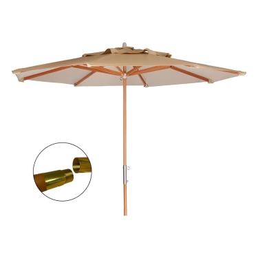 Imagem de Ombrelone Madeira 3,00 Metros - Sombreiro Piscina Praia Sol