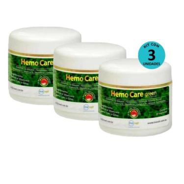Imagem de Kit 3 Hemo Care Green Para Cães e Gatos Com 30 Cápsulas Inovet