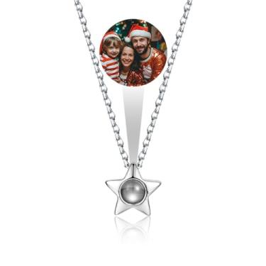 Imagem de EMIRISTIC Colar com foto personalizado para mulheres meninas - colar personalizado com imagem dentro - presente para o Natal. Dia dos Namorados. Dia da Mãe Qualquer Dia Especial, Banhado a ouro, Sem Pedra Preciosa
