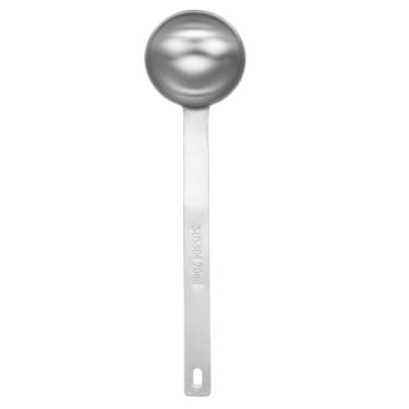 Imagem de Generic Colher de medição única 4 colheres de chá (1-1/3 colheres de sopa, 20 ml) colher de chá/colher de sopa de aço inoxidável 304 única tigela quadrada colher de medida de cabo longo
