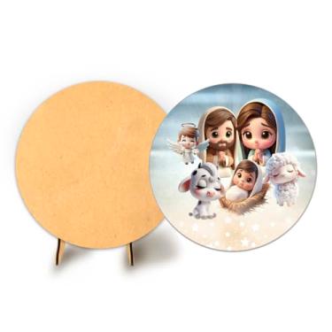 Imagem de Painel Com Elastico Sublimado 50cm Natal + Suporte MDF (NAT186)