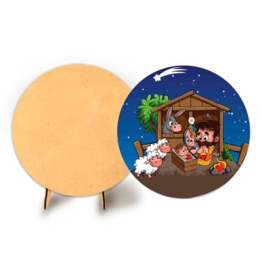 Imagem de Painel C Elastico Sublimado 50cm Natal + Suporte MDF (NAT067)