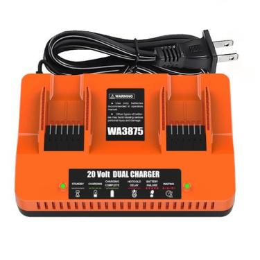 Imagem de Cargador de Batería Energup WA3875 de Doble Puerto para Worx 20V