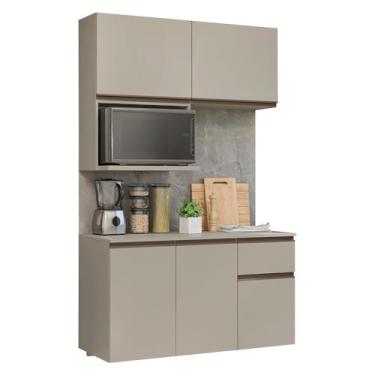 Imagem de Armário de Cozinha Compacta 120 cm Suspensa Crema Nice Madesa 06