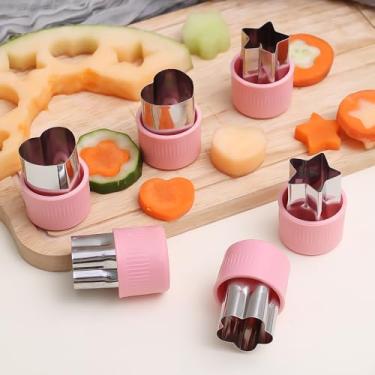 Imagem de 3 pçs/conjunto de molde de cortador de biscoitos, molde de cortador de biscoitos, formato de estrela de coração, flor, faça você mesmo, molde de cozimento, ferramentas de cozinha, 3 x 2,5 x 4,2 cm