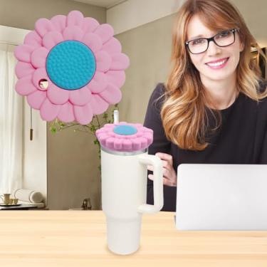 Imagem de Tampa à prova de poeira e canudo para Stanley Cup 1,134 g, acessórios de topo de canudo engraçados fofos e divertidos, acessórios de copo Stanley de 1,134 g selados, à prova de poeira e respingos para