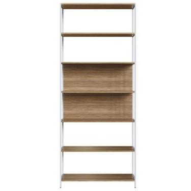 Imagem de Estante Escritório Office Artesano Nogal Sevilha Branca - ARTESANO MÓV