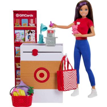 Imagem de Boneca Barbie Skipper de brinquedo com conjunto Target First Jobs +9 acessórios