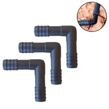 Imagem de Kit 3 Cotovelo Para Mangueira 1/2 Polegadas Conexão Joelho L 1/2 para 