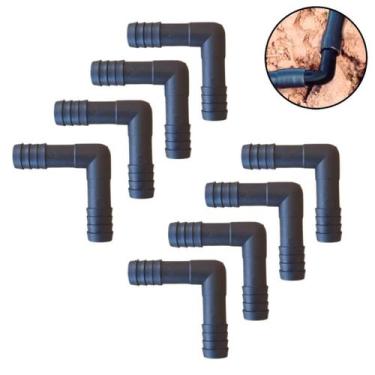 Imagem de Kit 8 Cotovelo Para Mangueira 1/2 Polegadas Conexão Joelho L 1/2 para 