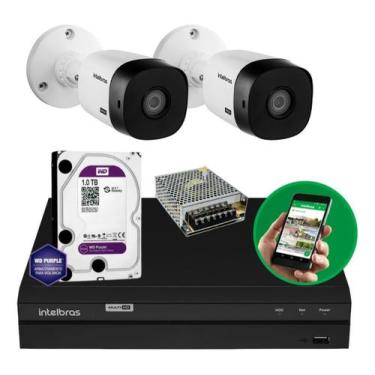 Imagem de Kit 2 Câmeras 1120 Vhl Hd 1tb Purple Mhdx 8 Canais Intelbras